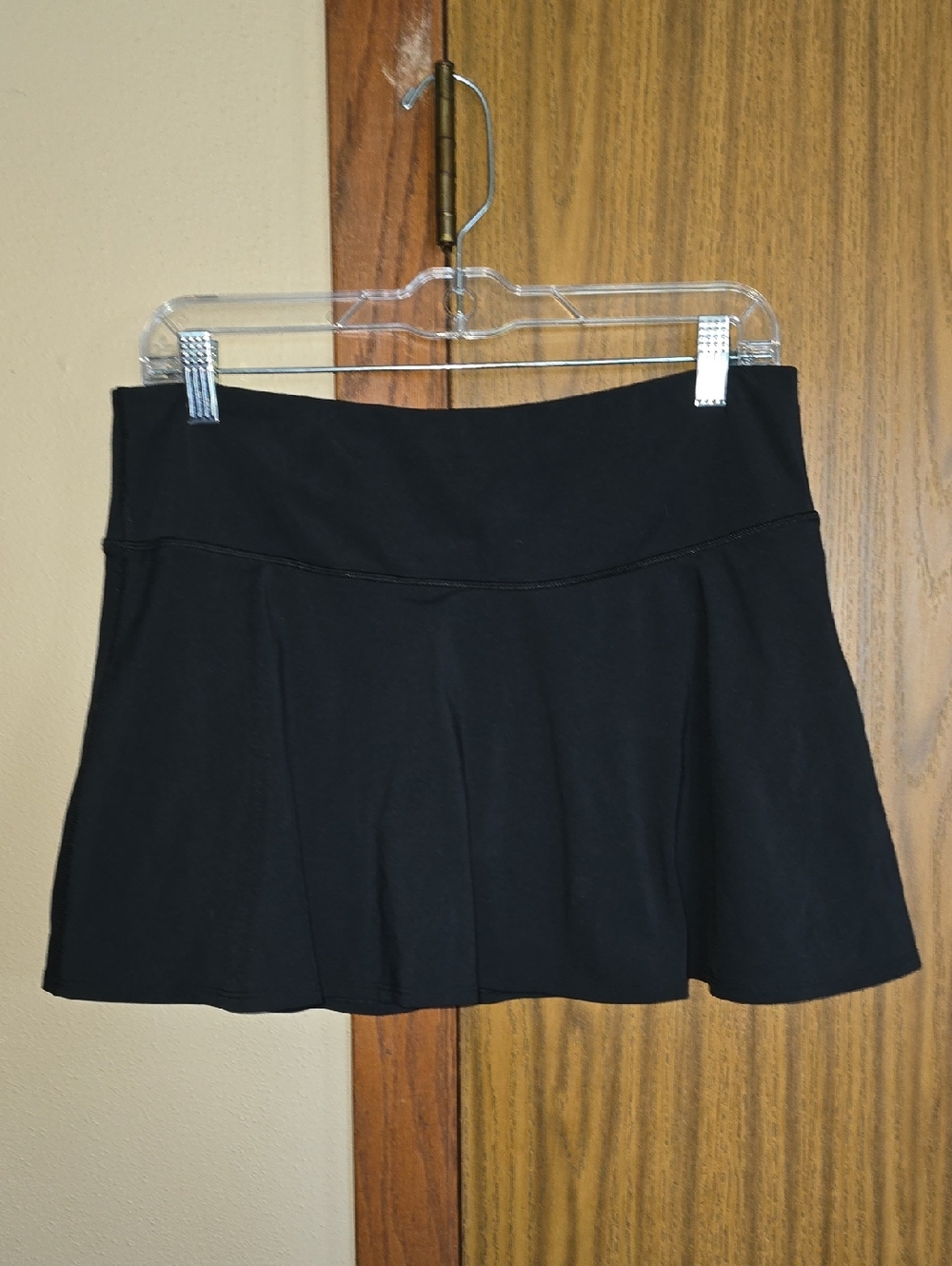 Black A-Line Mini Skort
